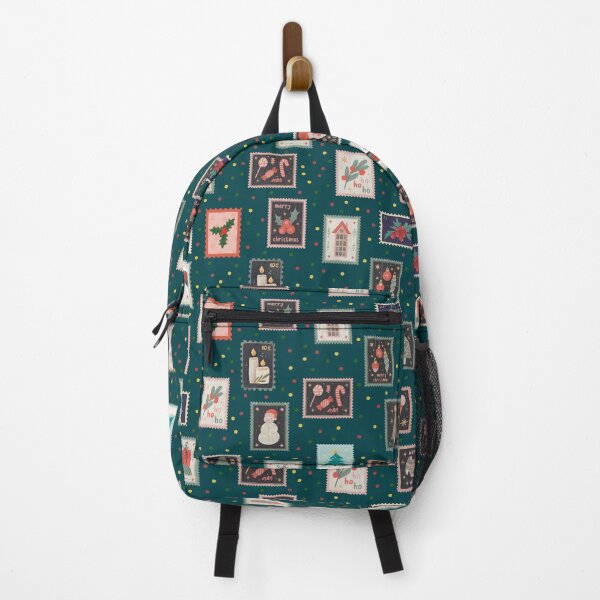 Item preview, Christmas Stamps & Dots on Dark Teal  designed and sold by KSimpson838.