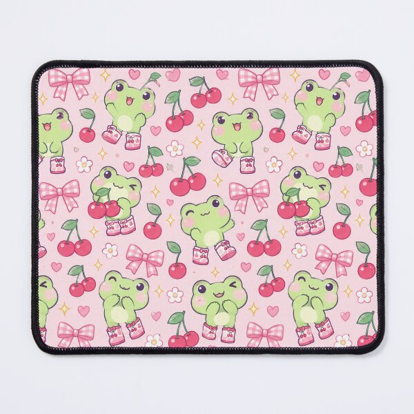 Item preview, Kawaii Frog Cherry Boots Pattern designed and sold by Soft Berry Studio.