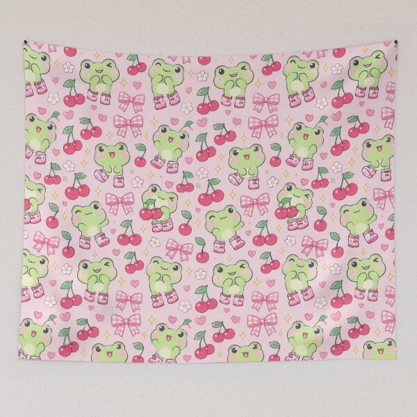 Item preview, Kawaii Frog Cherry Boots Pattern designed and sold by Soft Berry Studio.