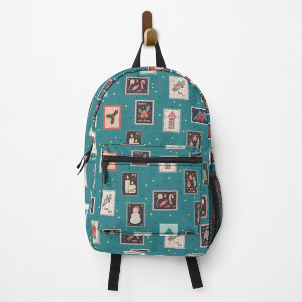 Item preview, Christmas Stamps & Dots on Teal  designed and sold by KSimpson838.