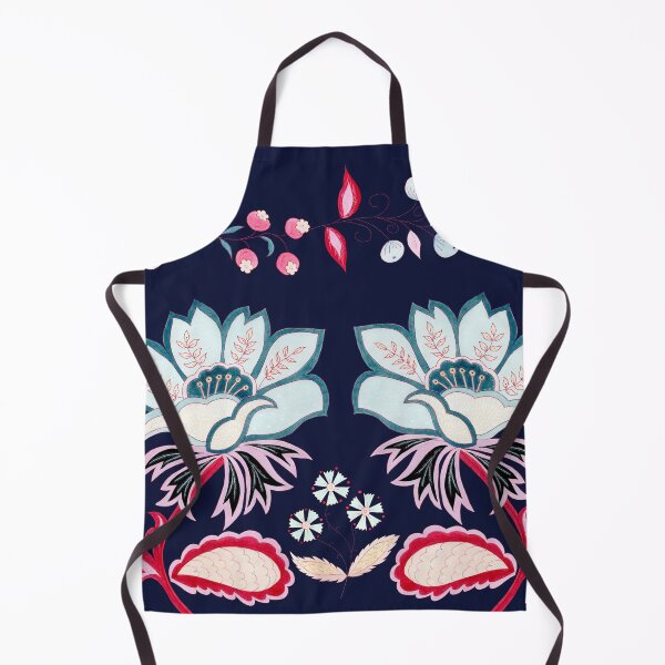 Item preview, Lotus Vine – Deep Navy designed and sold by Piret Victoria Ribas.