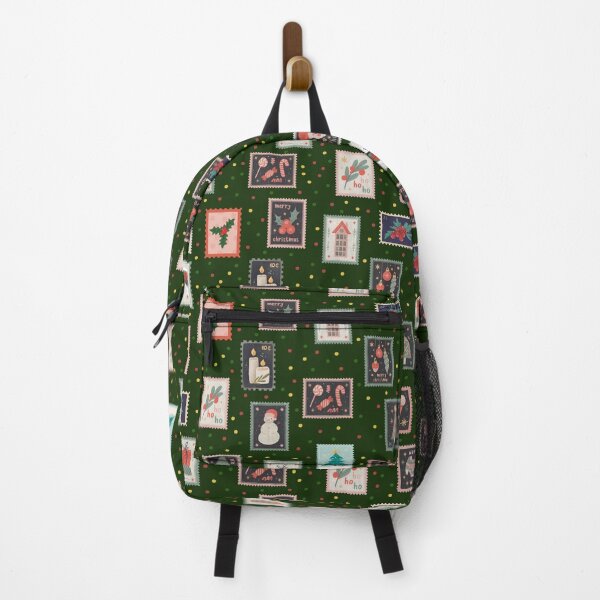 Item preview, Christmas Stamps & Dots on Dark Green  designed and sold by KSimpson838.