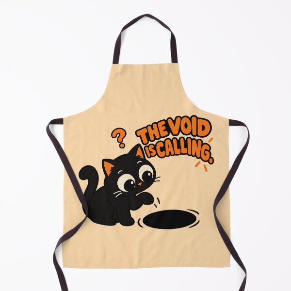 Item preview, The Void Is Calling Funny Black Cat designed and sold by MewMade.