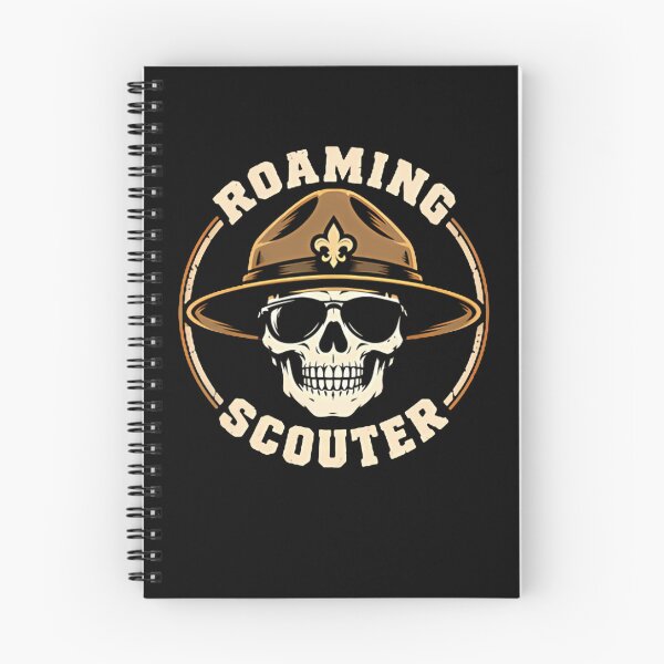 Item preview, Roaming Scouter Skull Scout Master Outdoor Adventure designed and sold by slmfams.