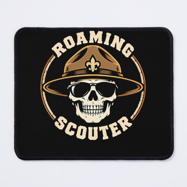 Item preview, Roaming Scouter Skull Scout Master Outdoor Adventure designed and sold by slmfams.