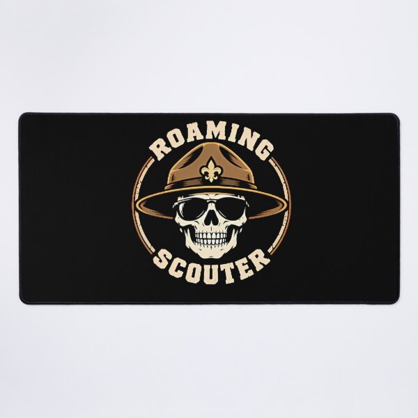 Item preview, Roaming Scouter Skull Scout Master Outdoor Adventure designed and sold by slmfams.