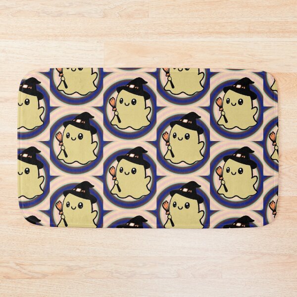 Item preview, Kawaii Psychedelic Halloween Retro Witch Ghost Spiral Background designed and sold by AstronautMerch.