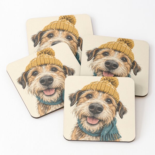 Item preview, Dog wearing a hat and scarf designed and sold by anytka.