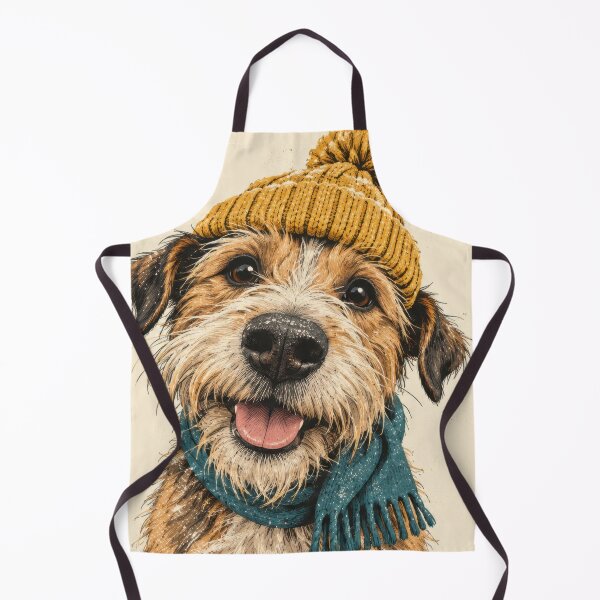 Item preview, Dog wearing a hat and scarf designed and sold by anytka.