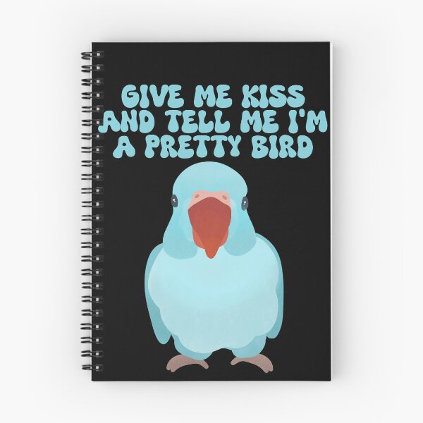 Item preview, Give me Kiss and Tell me I'm a Pretty Bird - Blue Ringneck designed and sold by FandomizedRose.