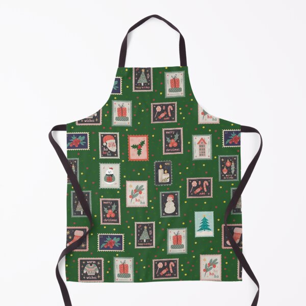 Item preview, Christmas Stamps & Dots on Forest Green  designed and sold by KSimpson838.