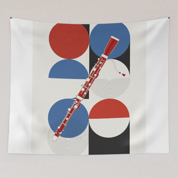 Item preview, Bassoon Art Print, Bauhaus Music Print, Bassoon Player Gift, Classical Music Art, Geometric Instrument Print, Modern Music Decor designed and sold by Studio pod Burom.