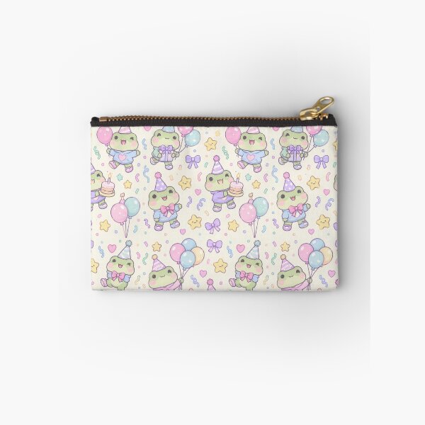 Item preview, Kawaii Frog Celebration Pattern designed and sold by Soft Berry Studio.