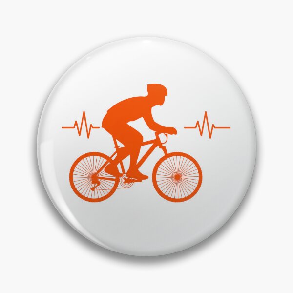 Item preview, Cyclist Heartbeat Silhouette Design | Bicycle Rider Heart Rate Art | Gift For Cyclist And Biker designed and sold by StyxIND.