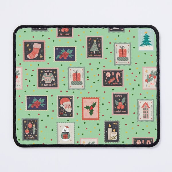Item preview, Christmas Stamps & Dots on Light Green designed and sold by KSimpson838.