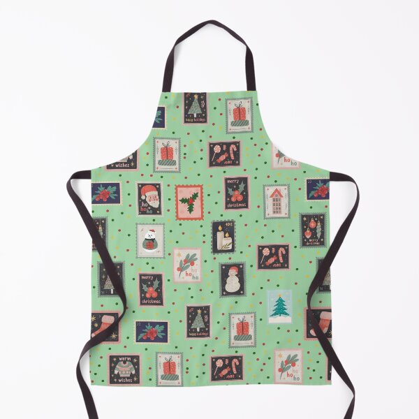 Item preview, Christmas Stamps & Dots on Light Green  designed and sold by KSimpson838.
