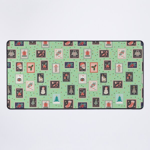 Item preview, Christmas Stamps & Dots on Light Green designed and sold by KSimpson838.