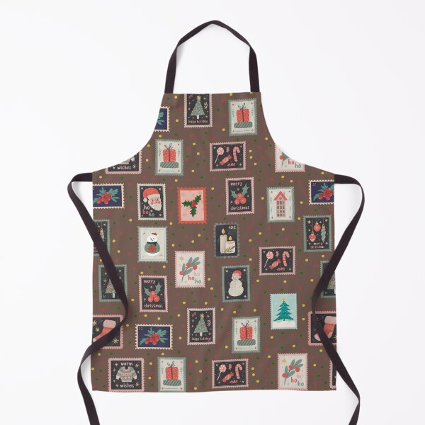 Item preview, Christmas Stamps & Dots on Brown  designed and sold by KSimpson838.