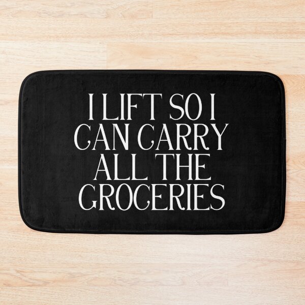 Item preview, Funny Weightlifting Grocery | I Lift So I Can Carry All The Groceries | Gym Humor Fitness Gift designed and sold by stylishdzign.