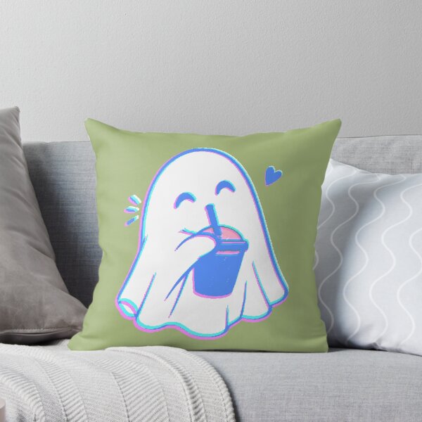 Item preview, Ghost Kawaii Bubble Tea Boba T-Shirt Cute Halloween Neon designed and sold by AstronautMerch.