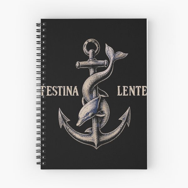 Item preview, Festina Lente Anchor Dolphin designed and sold by FieldsnancyArts.