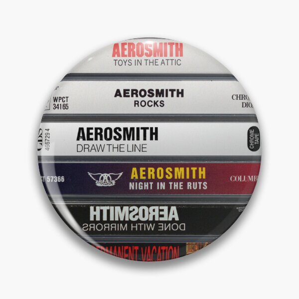Item preview, Aerosmith - Collected Albums, Vintage Cassette Print designed and sold by Mr Mustard Prints.