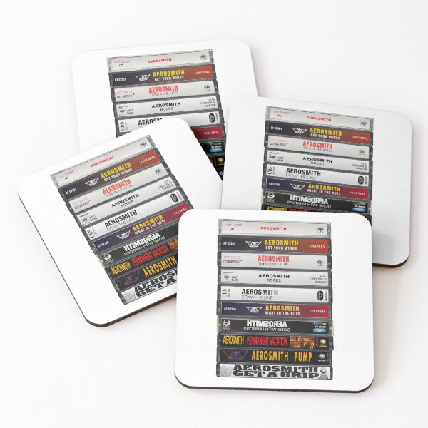Item preview, Aerosmith - Collected Albums, Vintage Cassette Print designed and sold by Mr Mustard Prints.