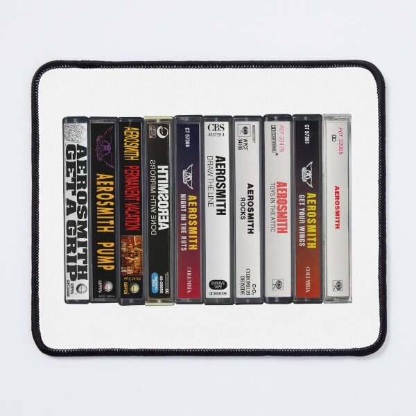 Item preview, Aerosmith - Collected Albums, Vintage Cassette Print designed and sold by Mr Mustard Prints.