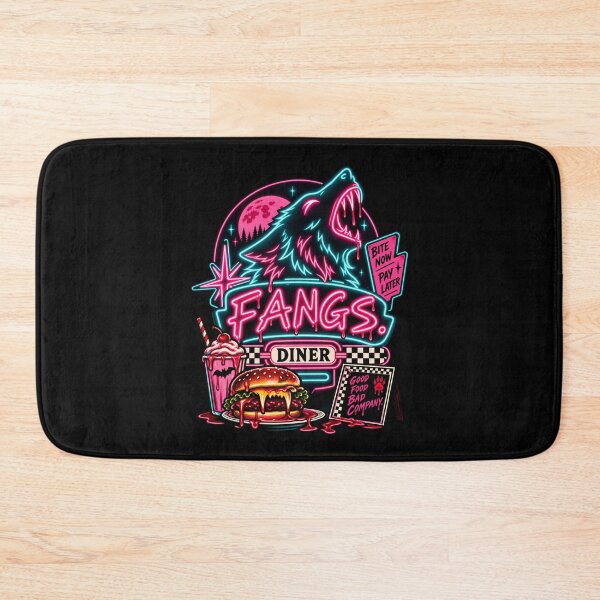 Item preview, Neon Fangs - Retro Horror Diner designed and sold by SidTastic .