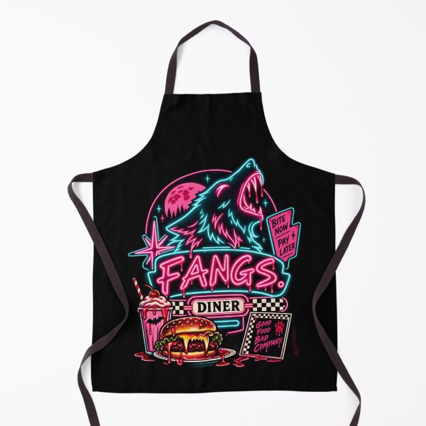 Item preview, Neon Fangs - Retro Horror Diner designed and sold by SidTastic .