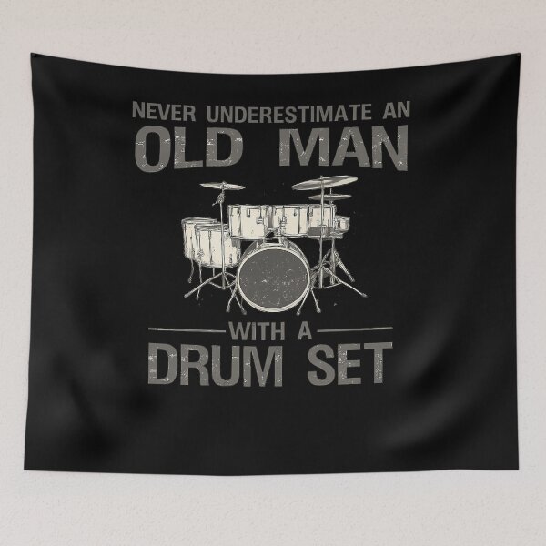 Item preview, Never Underestimate An Old Man With A Drum Set Funny Drummer Gift designed and sold by slmfams.