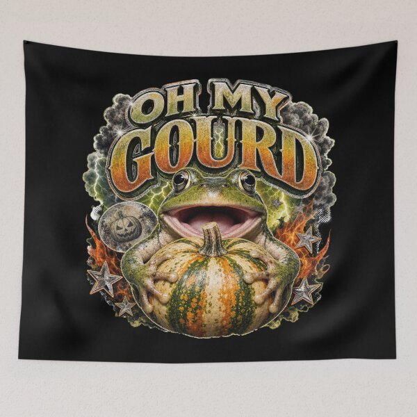Item preview, Oh My Gourd Realistic Frog T-Shirt | Funny Autumn Pumpkin Toad Warm Orange Fall Gift designed and sold by illeN-Art-World.