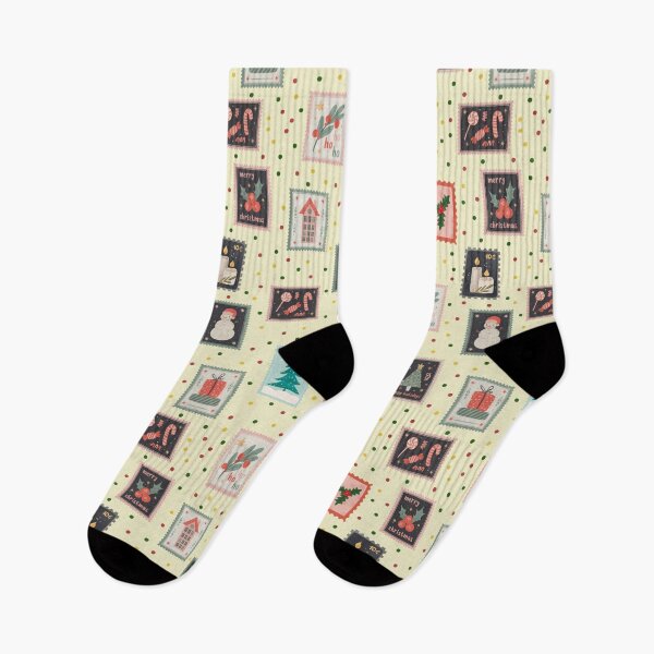 Item preview, Christmas Stamps & Dots on Yellow designed and sold by KSimpson838.