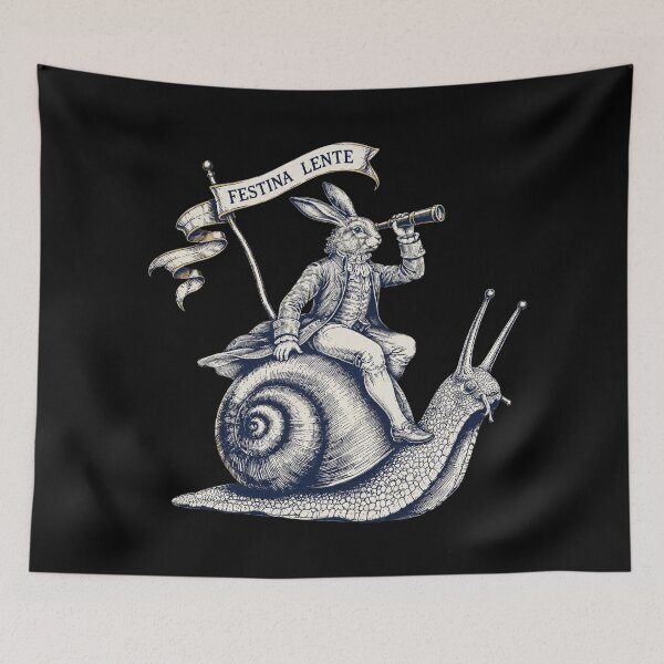 Item preview, Festina Lente Rabbit designed and sold by FieldsnancyArts.