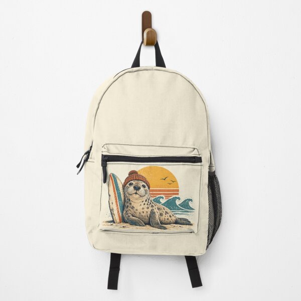 Item preview, Seal wearing a hat on beach designed and sold by anytka.