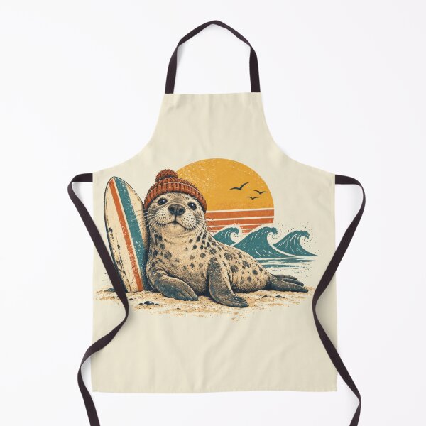Item preview, Seal wearing a hat on beach designed and sold by anytka.