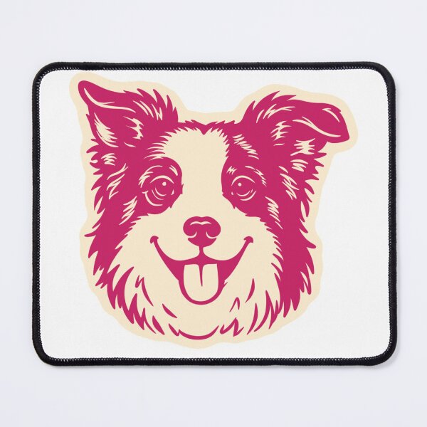 Item preview, Cute Border Collie Portrait Illustration designed and sold by mafervicenttin.