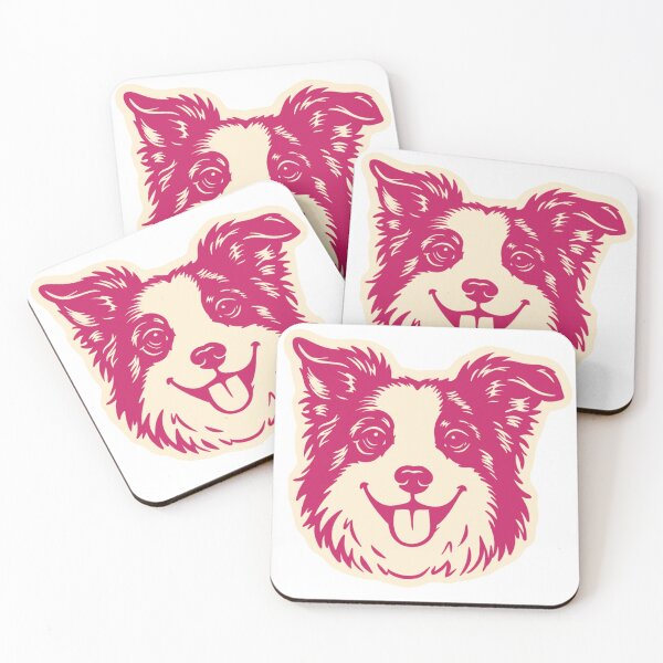 Item preview, Cute Border Collie Portrait Illustration designed and sold by mafervicenttin.