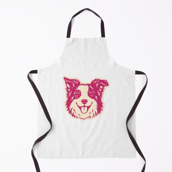 Item preview, Cute Border Collie Portrait Illustration designed and sold by mafervicenttin.
