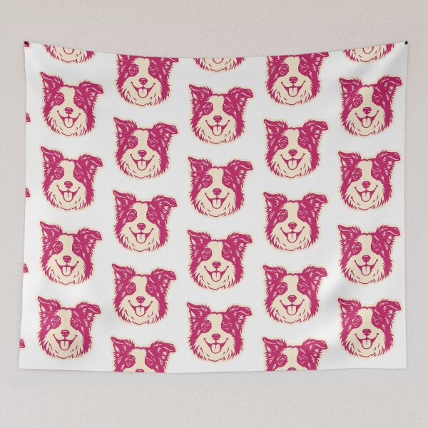 Item preview, Cute Border Collie Portrait Illustration designed and sold by mafervicenttin.