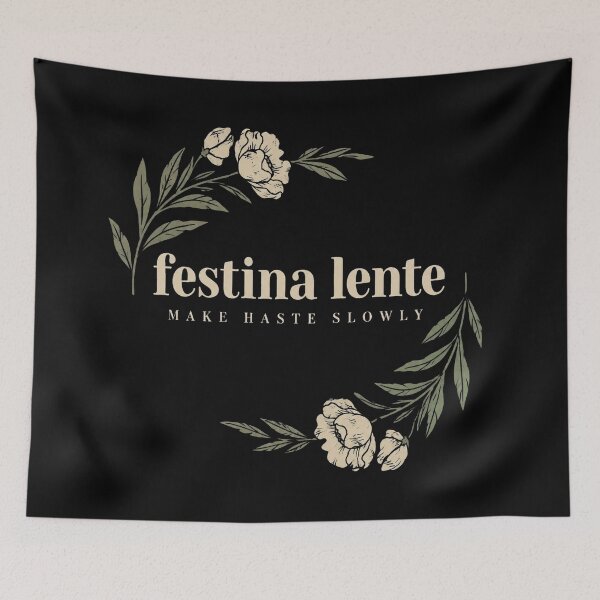 Item preview, Festina Lente Botanical designed and sold by FieldsnancyArts.