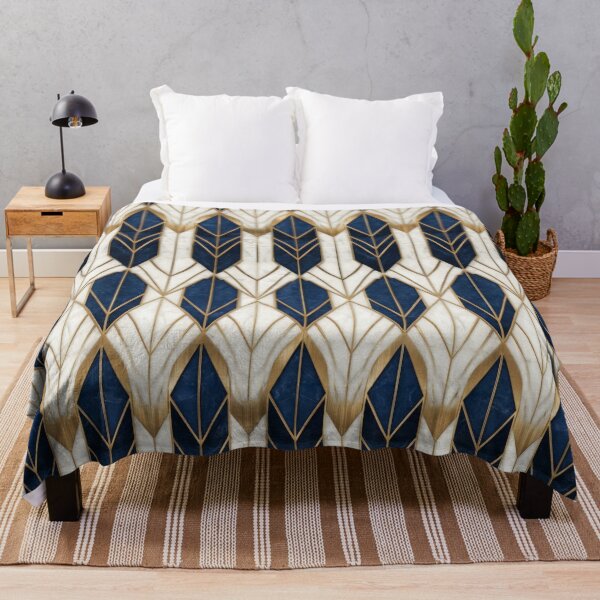 Item preview, Navy Gold Art Deco designed and sold by ArtfulAdv.