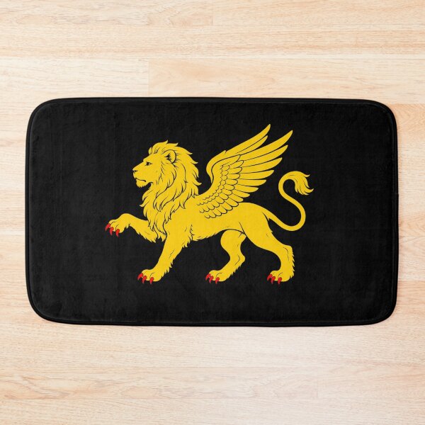 Item preview, Winged Lion Heraldic Emblem – Medieval Golden Lion Design designed and sold by Fradikal.