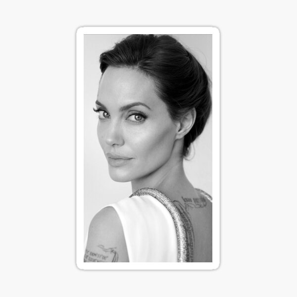 Angelina Jolie Sticker For Sale By Stxphbxby Redbubble