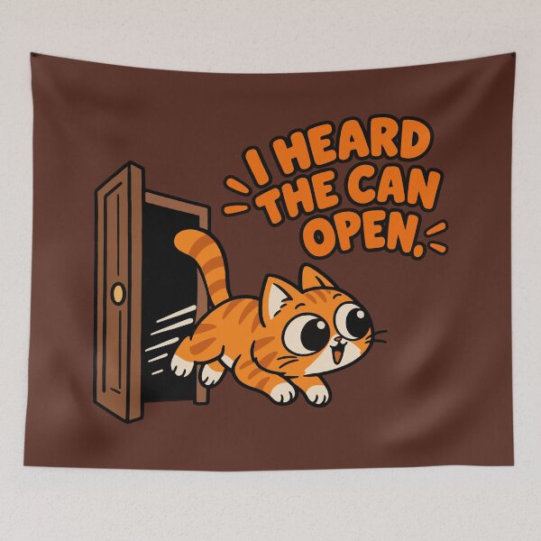 Item preview, Funny Hungry Cat designed and sold by MewMade.