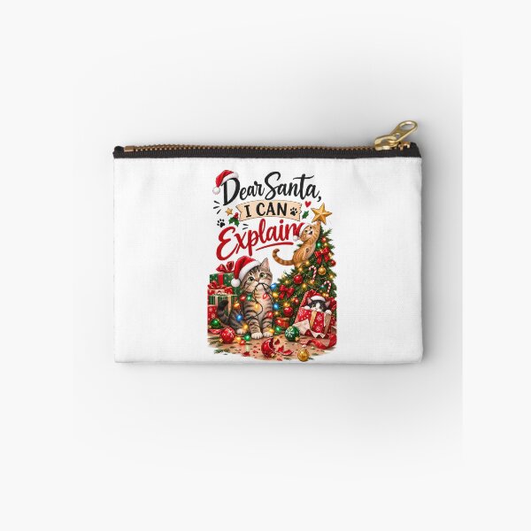 Item preview, Dear Santa I Can Explain – Funny Cat Christmas Chaos designed and sold by SVALANART.