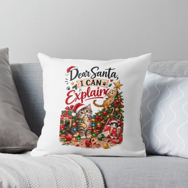 Item preview, Dear Santa I Can Explain – Funny Cat Christmas Chaos designed and sold by SVALANART.