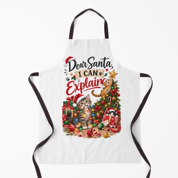 Item preview, Dear Santa I Can Explain – Funny Cat Christmas Chaos designed and sold by SVALANART.