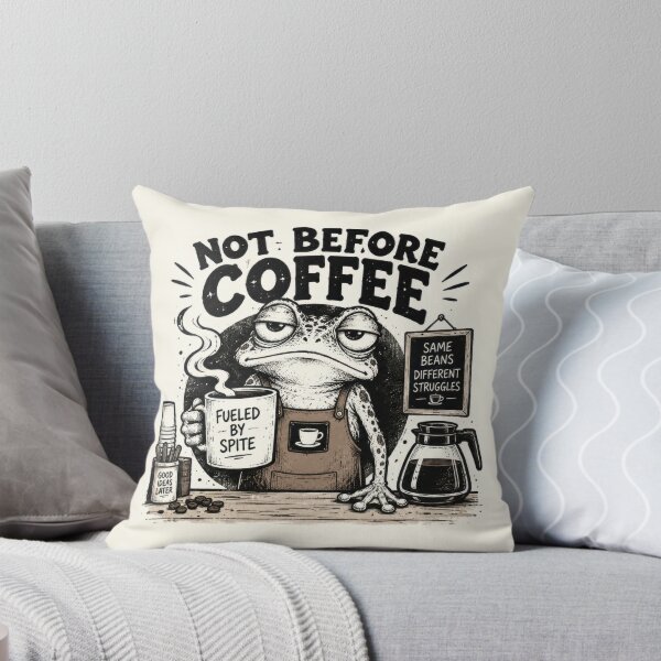 Item preview, Frog with coffee mug and sign designed and sold by anytka.