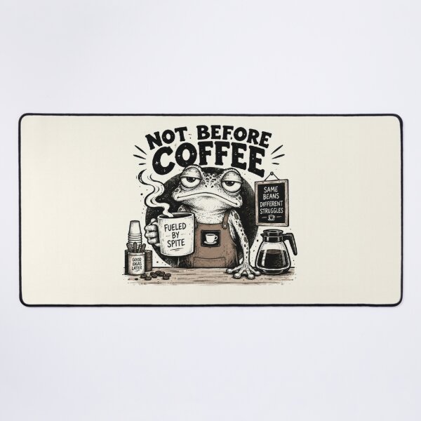 Item preview, Frog with coffee mug and sign designed and sold by anytka.